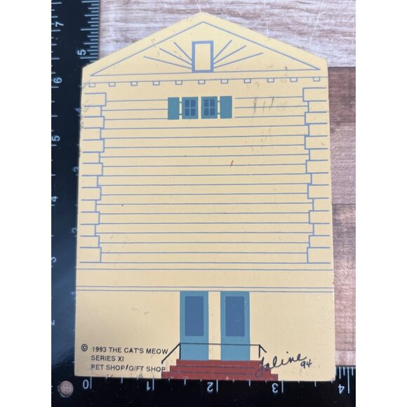 The Cats Meow Series XI Pet Shop Our New England Village Wooden Collectible Buil - Picture 2 of 2